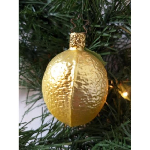 Lemon Retired Old World Christmas Inge Glas Ornament - Picture 3 of 3